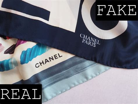 fake chanel scarf label
